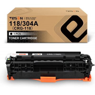 TESEN Canon 118 CRG-118 304A Remanufactured Toner Cartridge Black 1 Pack